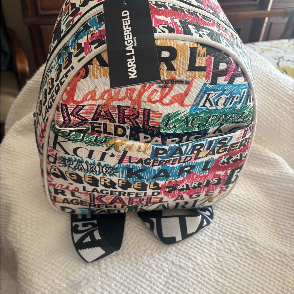 Karl Lagerfeld Vibrant Logo Backpack